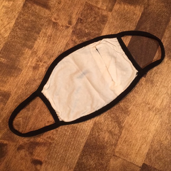 **LAST CHANCE! FREE! Gift w/ Purchase! NEW Black Face Mask w/ Orange Rhinestones - Picture 7 of 11